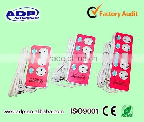 UK Standard Three Ways Extension Power Socket photo-2