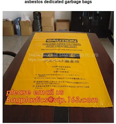 Burial Asbestos Bags, Contractor, Industrial, Outdoor, Storage And Removal, Adult Size Economical Heavy Duty BAGS photo-5