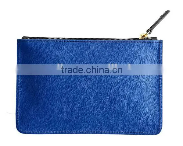 Saffiano Leather Bag Genuine Leather Zip Pouch Clutch Bag Simple Clutch Bag Travel Leather Pouch for Women photo-4