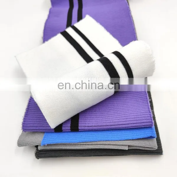 Color Customized China Supply 1*1 2*2 Polyester Mixed Spandex Twist Knit Top t Shirt Rib Cuff Fabric photo-5