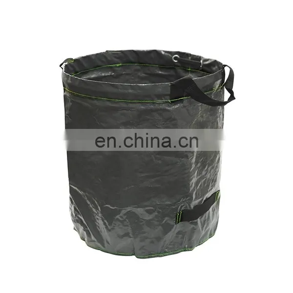 Heavy duty extra 500L black large plastic yard cleanup bags for clipping