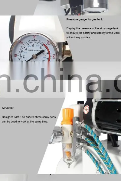 Hiross 50L Oil Silent 2HP Air Compressor Machines Air-compressors Compressor for Air Conditioner photo-5