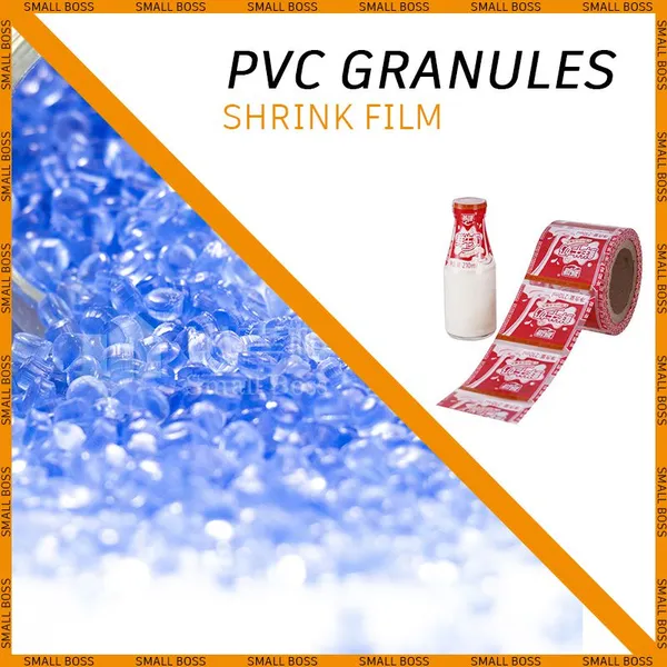 Plastic Granules High Quality Heat Shrink Sleeve Bottle Packaging Pvc Shrink Film Label Roll PVC Compound Pellets photo-4