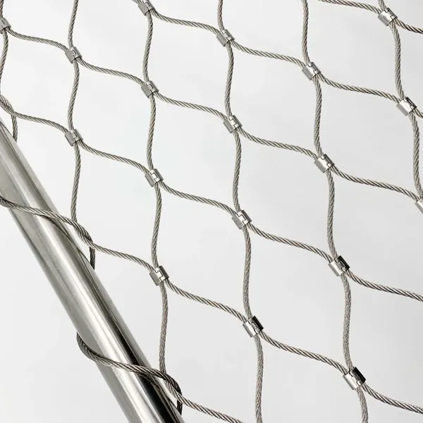 SS 304 316 316L Stainless Steel Rope Mesh Netting Stainless Wire Rope Network Animal Enclosures Zoo Architecture photo-5