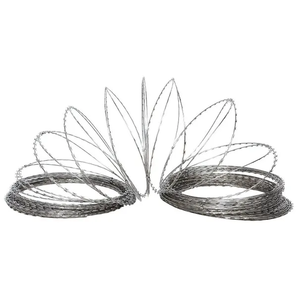PVC Coated Razor Wire - 2000mm Roll Length for Industrial Use