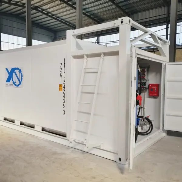 Cheap Price 20ft 40ft Container Fuel Station Diesel Petrol Mobile Filling Tank Station in Africa photo-4