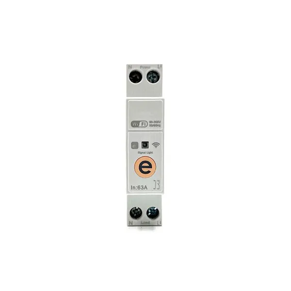 Industrial-Grade WiFi Circuit Breaker for HVAC and Motor Control Panels, 63A, 1-Pole photo-5