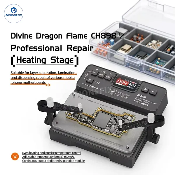 YCS CH898 Professional PCB Preheating Station for Layering & Face ID Repair
