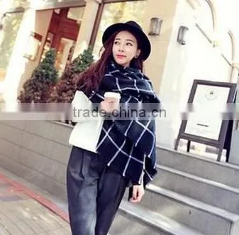 Wholesale Fashion Design Wide Winter Cotton Scarf for Women photo-2