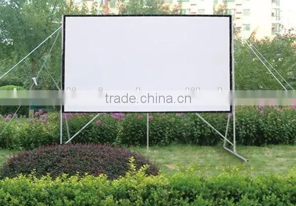 Wholesale Outdoor Metal Screen/Floor Fast Fold Portable Screen/Floding Projector Screen photo-2