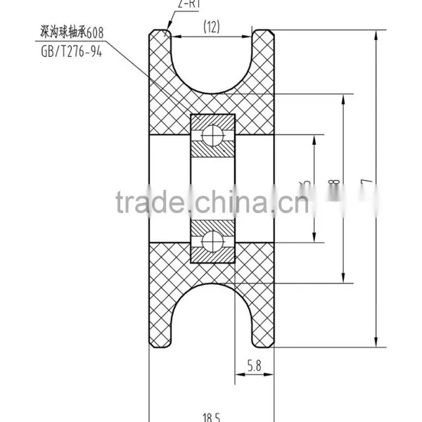White Nylon Pulley Wheel for Sale photo-2
