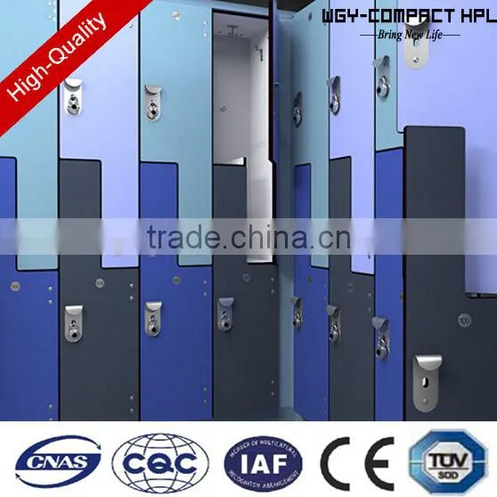 Top Quality Colorful Z-shaped Acratch Resistance Phenolic Hpl Club Locker photo-4