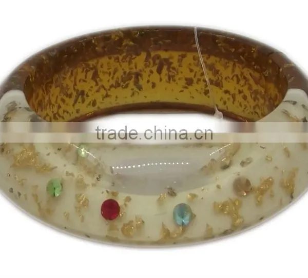 Floating Charm Resin Bangles Vners