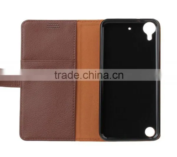 MMT Litchi Grain Wallet Leather Flip Case for HTC 530 Holder Leather Case With Card Slot for HTC 530 photo-5