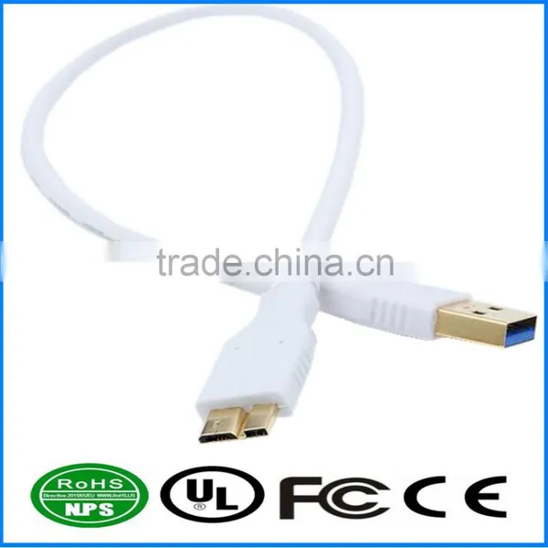 USB3.0 Cable AM To MicroB Cable Gold Plated Connecting Cable Mobile HD Cable photo-2