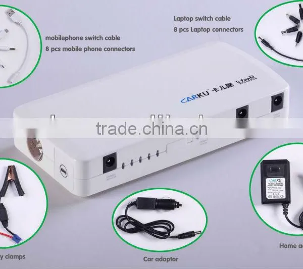 2014 Newest 12v 8000mAh 5in1 Mini Jump Starter Cranking Petrol /diesel Car photo-2