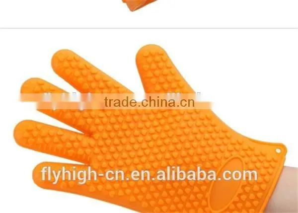 China Custom Kitchen Oven Mitts Silicone Rubber Oven Mitts photo-4