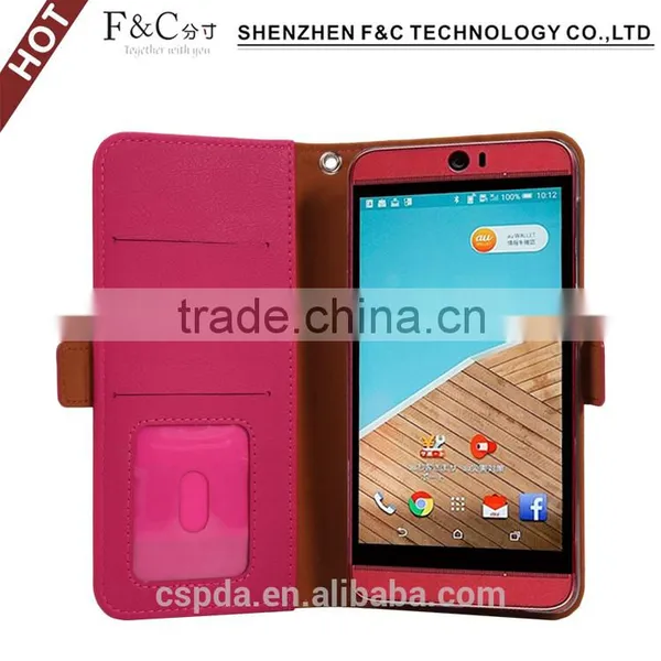 Shenzhen Manufacturer Stand Folio Wallet Leather Case for HTC Butterfly 3,genuine Leather Case for for HTC Butterfly 3 photo-4
