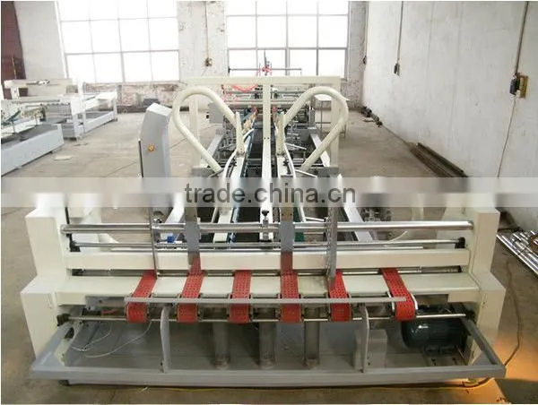 High Speed Corrugated Cardboard Folding Gluing Making Machine photo-3