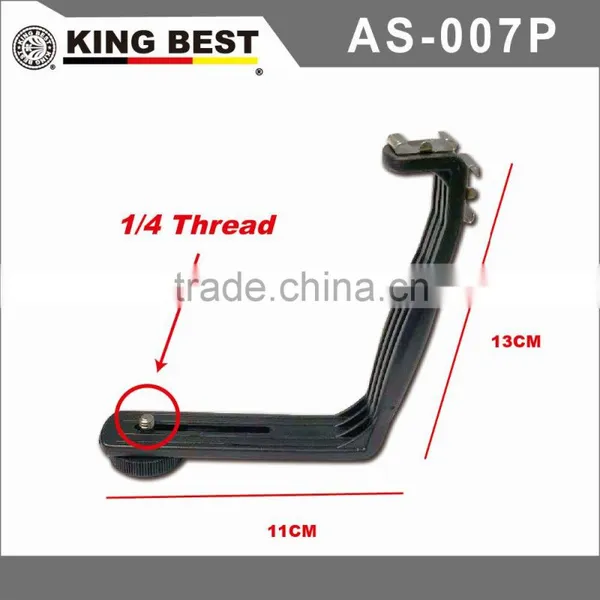 KINGBEST AS-007P Hot Shoe Mount Video Light Bracket Metel Flash Bracket VIDEO LIGHT BRACKET photo-2