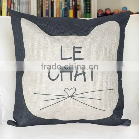 Wholesale & Retails LE CHAT Jute Cushion Covers Pillow Cases Pillow Cover 45x45cm