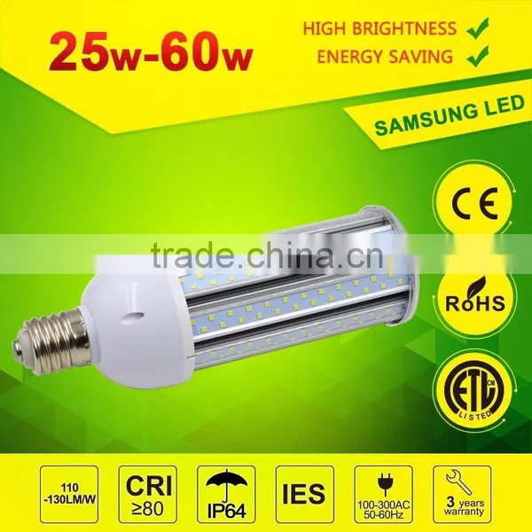 CE ROHS ETL High Lumens 130Lm/W 3 Years Warranty IP64 Waterproof 40W Dimmable Led Corn Light photo-2