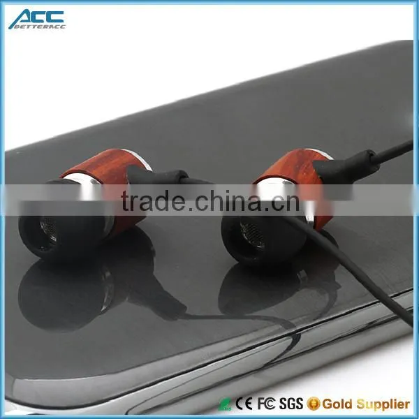 New Style Wood Headphone Cool In-ear Stereo Wood Earphones Earbuds photo-2