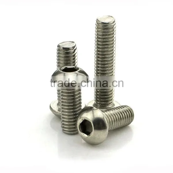 Pan Head Hex Socket Screw Stainless Steel Round Head Hex Socket photo-3