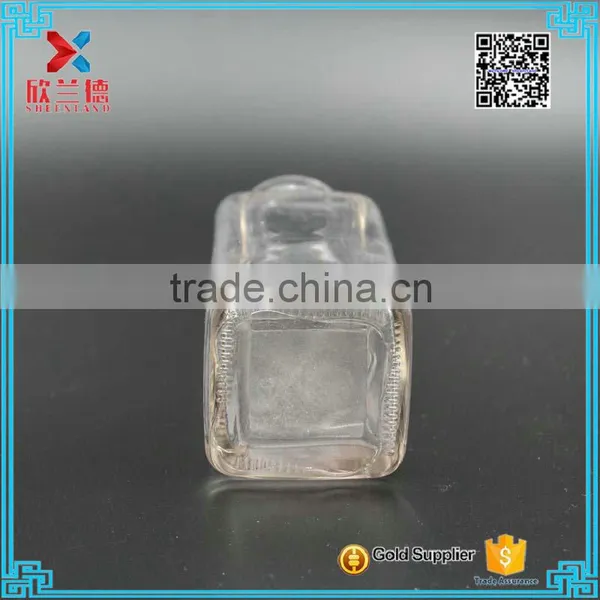 300ml Square Milk Glass Beverage Juice Bottle With Crimp Neck photo-5