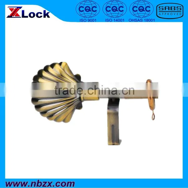 Decorative Iron Round Fan-shaped Curtain Rod Set (8025H5L3) photo-2