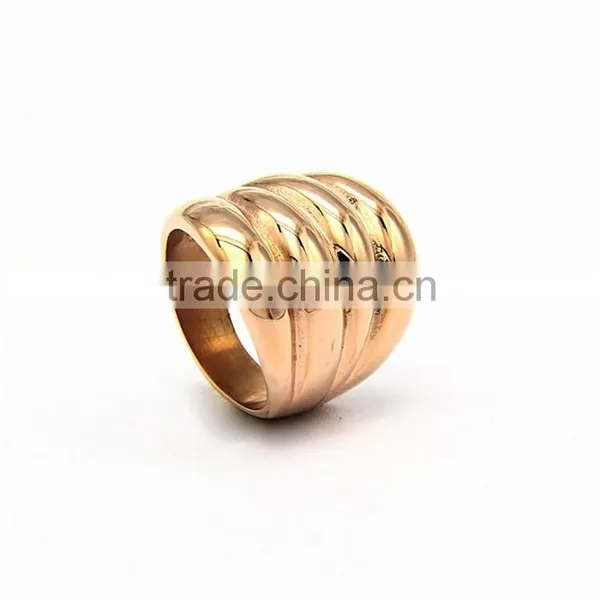 Women Special Design Stainless Steel Ring Wide Steel Jewelry Class Ring photo-4