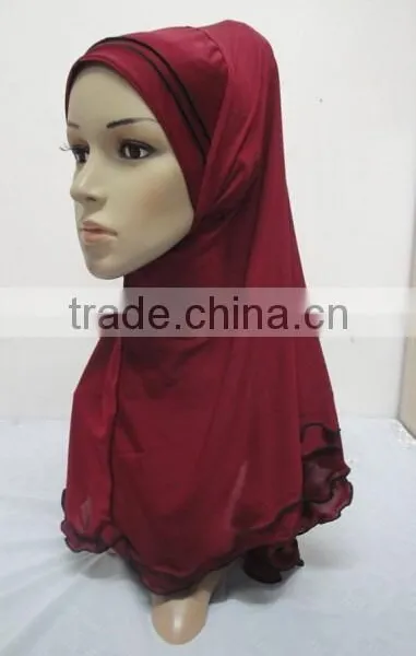 H262 Latest Muslim Hijab With Curling photo-2