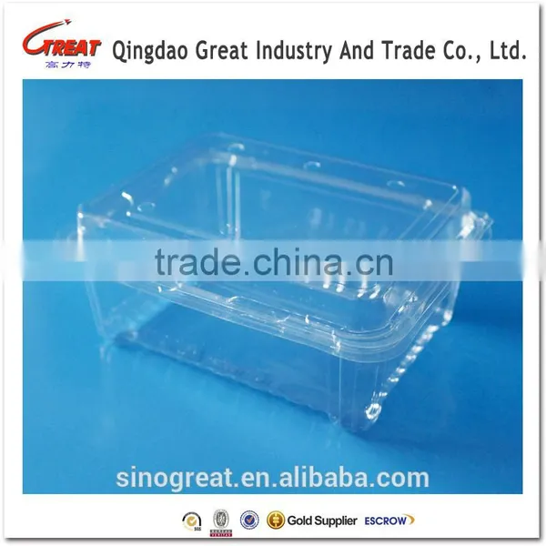 Good Quality Disposible Plastic Food PET Tray/strawberry/blueberry Clamshell Tray photo-6