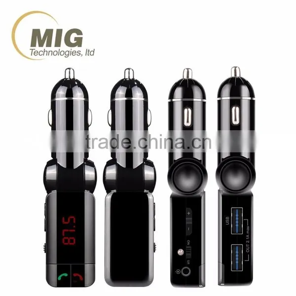 New LCD Bluetooth Car Kit MP3 FM Transmitter SD USB Charger Handsfree for IPhone photo-5