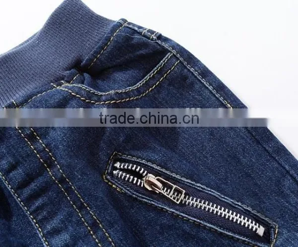 Rib Waist Children Jeans Pants Boys Denim Pants Kids Jeans photo-2