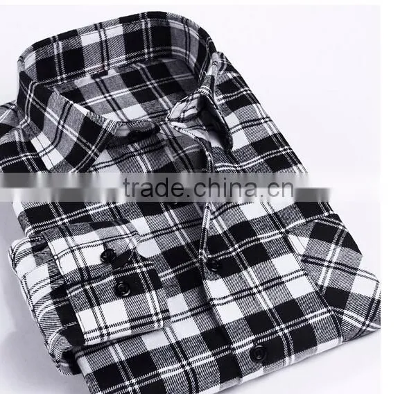 Fashion Style Button Down Collar Men Flannel Check Shirt,The Perfect Flannel Shirt photo-2