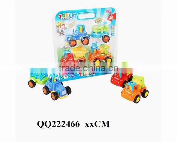 4PCS Kids Friction Farmer Car With Bulldozer ,friction Car for Kids photo-3