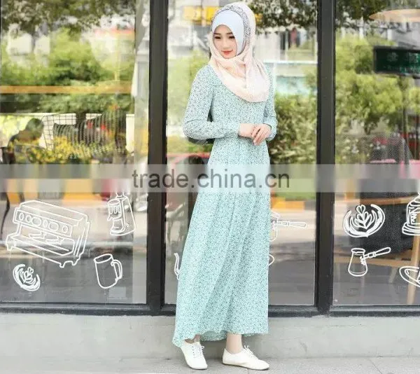 Online Print Maxi Muslim Dresses for Female photo-2