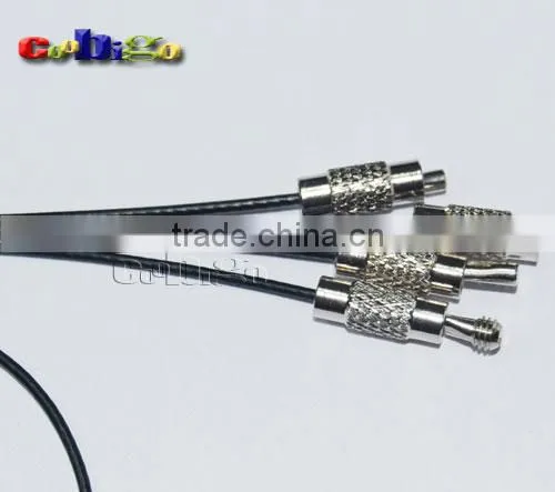 6"Stainless Steel Wire Keychain Cable With Black Rubber Twist Screw Locking Thinkness 1.5mm #FLQ042-B photo-4
