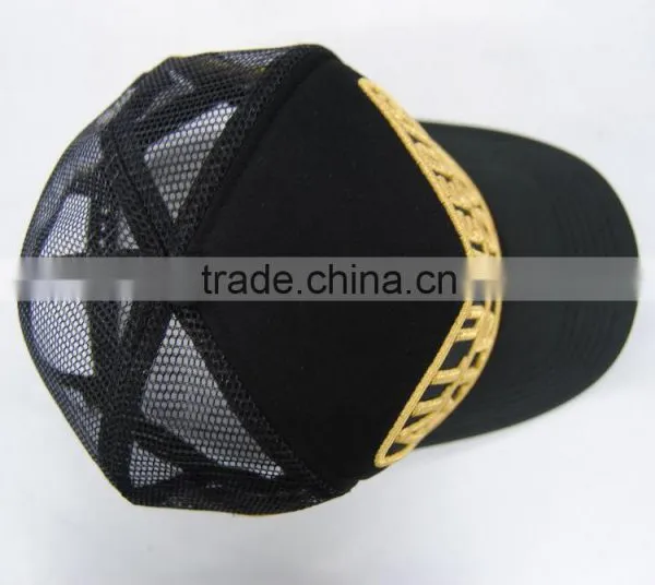 Fashion 5 Panel Polyester Fabric Foam Mesh Trucker Caps photo-5