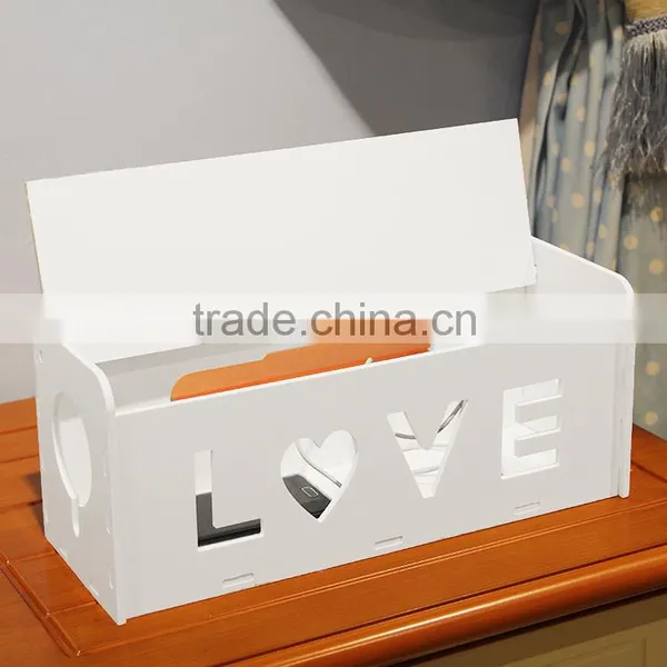 Wood Carved Moving Outlet Box Plastic Dustproof Wall Socket Box photo-3