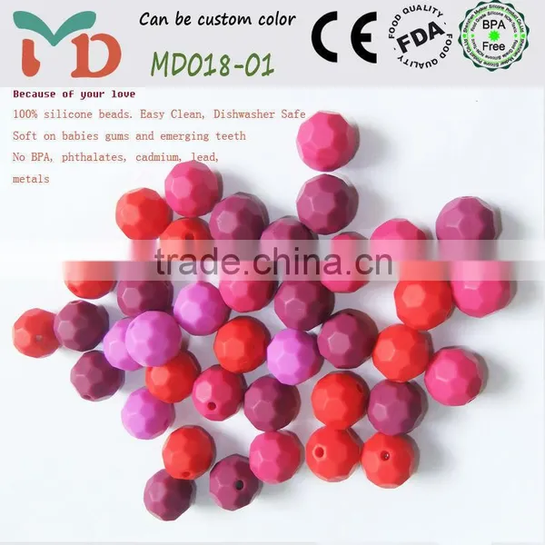 FDA Approved Silicone Baby Teething Beads Wholesale For Mum Jewelry photo-3