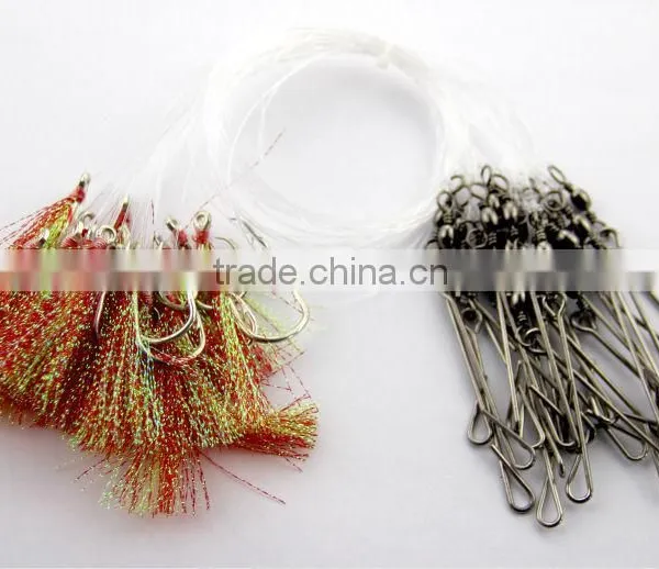 The New 2016 Japan Fishing Hooks 25pcs/1 Bag Longline Traces Flasher Hook 82cm Fishhook Lure Hook for Fishing photo-4