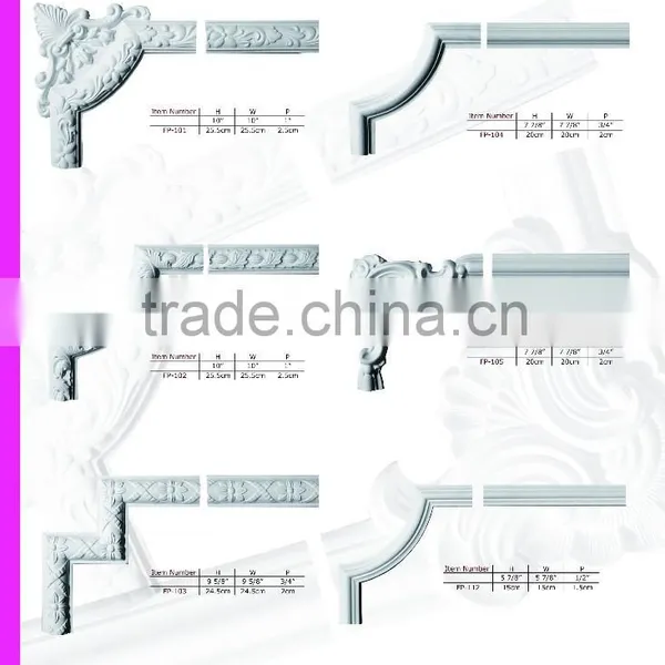 2015 High Quality Good Price Beautiful New Modern Luxury pu Decorative Furniture Moulding photo-2