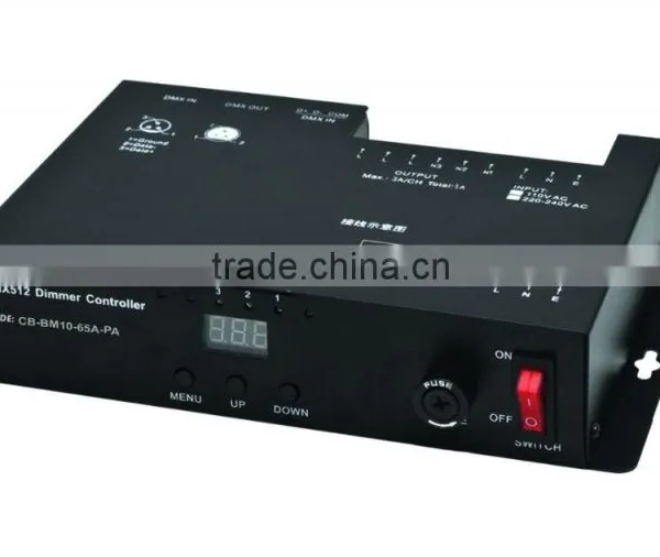 6CH 110V 220V AC Relay DMX Relay Switch Controller Digitla Control Relay Switch