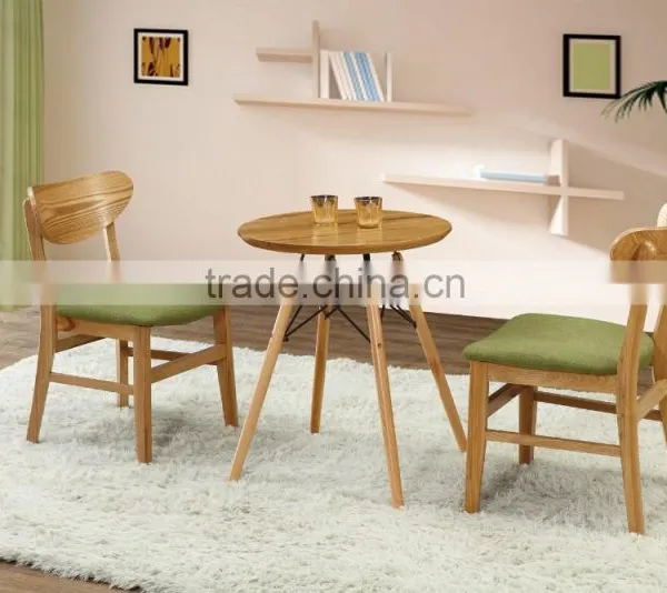Solid wood ash chair dining kitchen cafe chair and solid wood table modern cafe chairs and tables