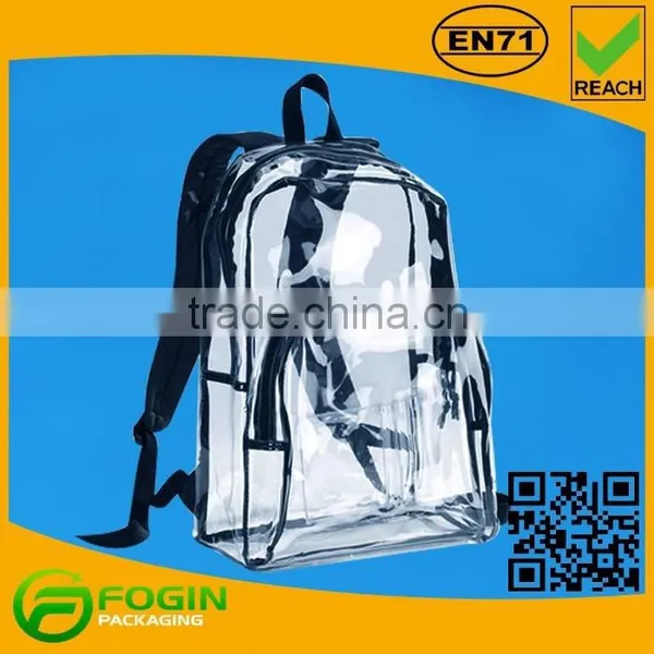 Fashionable waterproof pvc backpack