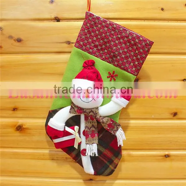 Factory Price Wholesale High Quality Santa Snowman Christmas Stockings photo-3