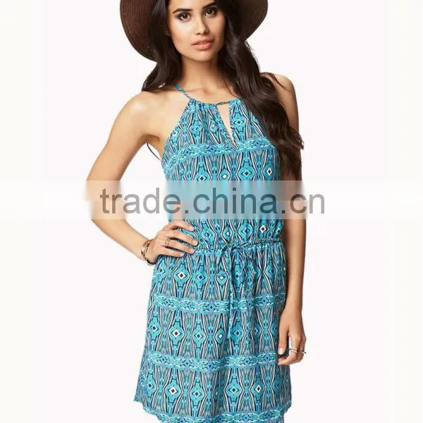 Tribal Print Dress,spaghetti Strap Dress,perfect Women Dress