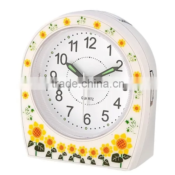 Silk Printing Analog Quartz Office Use Alarm Clock photo-3